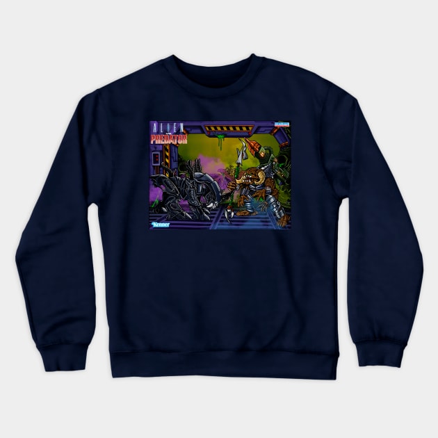 Alien Vs Predator Battle Crewneck Sweatshirt by Ale_jediknigth